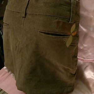 FEW NewZealand Surf low rise cord mini skirt Small